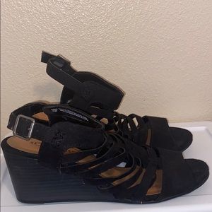 Wedge strappy sandal